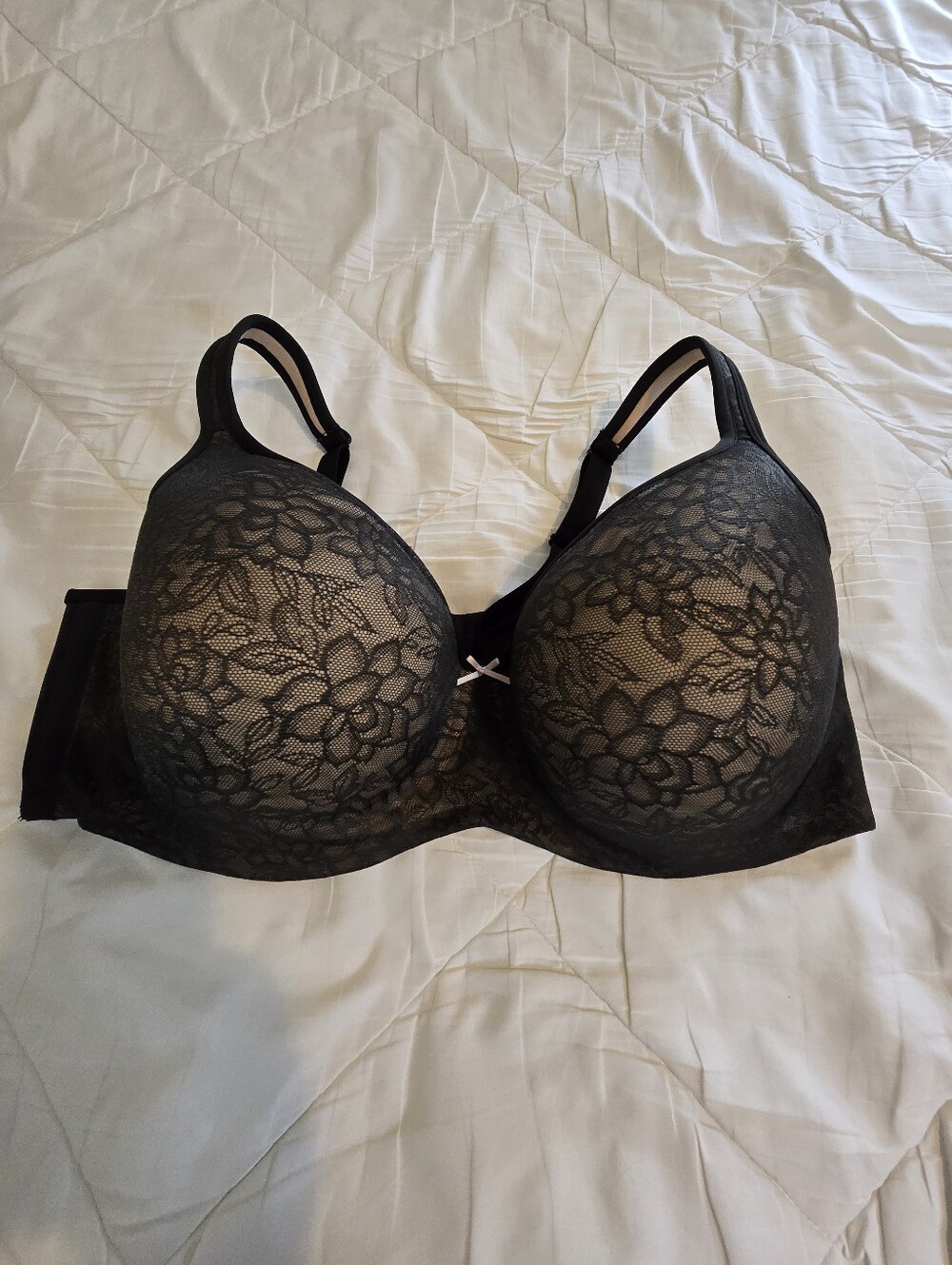 Cacique Bra 46DDD Light Foam Lined Balconette Side Boning Sculptured Underwire